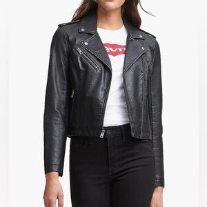 Levi's Women's Black Leather Jacket